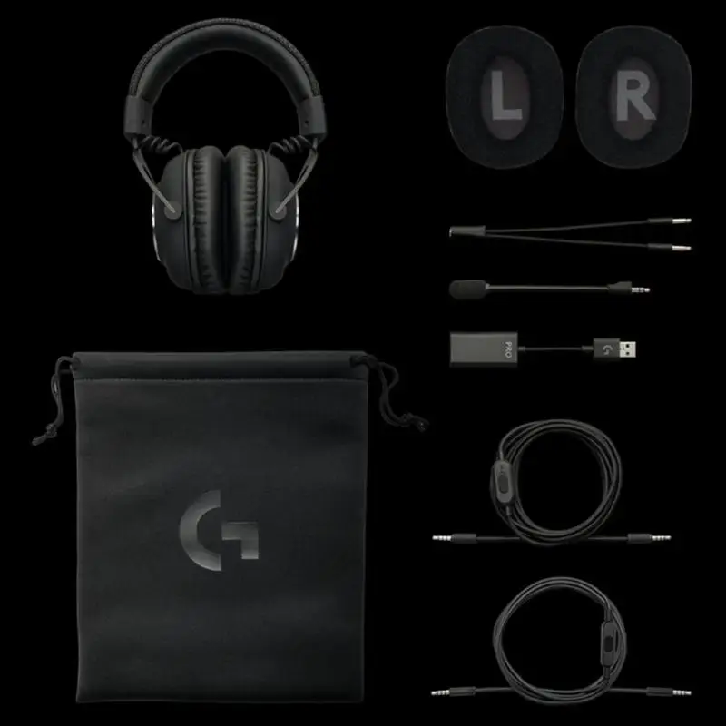 Logitech G Pro X USB Wired Gaming Headset Blue VOICE 7.1 Channel Surround Sound Hi-Fi Stereo Headset with Detachable Microphone