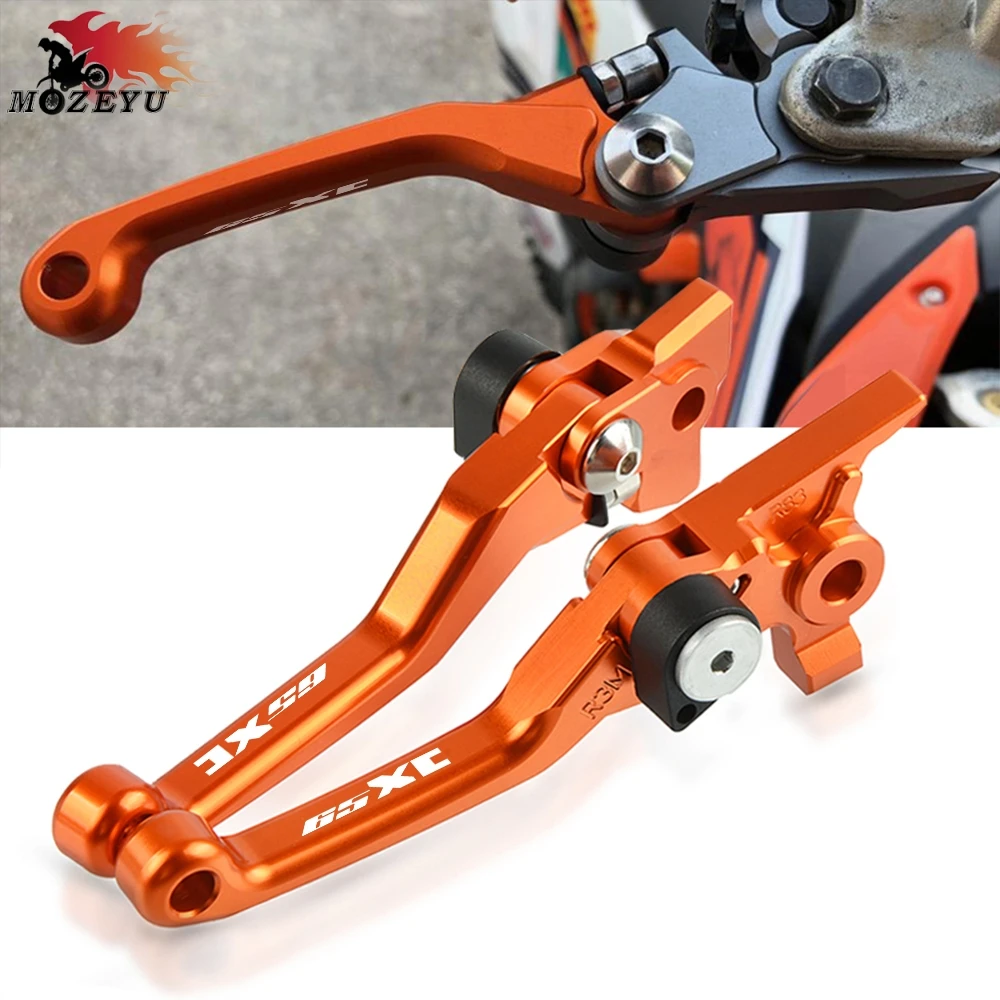 

New Orange For 65XC 65 XC 2004-2013 2012 2011 CNC Aluminium Accessories Motorcycle Dirt Bike FLEX Pivot Brake Clutch Levers