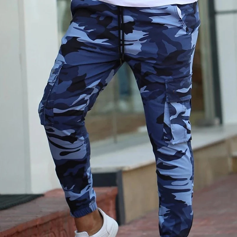 Камуфляжные быстросохнущие брюки-карго GYMOHYEAH мужские джоггеры брюки лето 2019