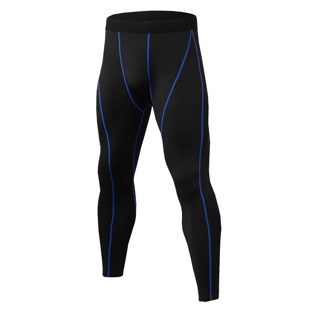 Men's Running Tights High Elastic Compression Sports Leggings Quick Dry Ankle Length Pants Gym | Спорт и развлечения