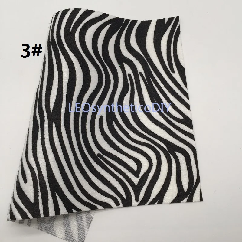 1 шт. 21 х29 см принт зебры на искусственном меху для изготовления бантов LEOsyntheticoDIY