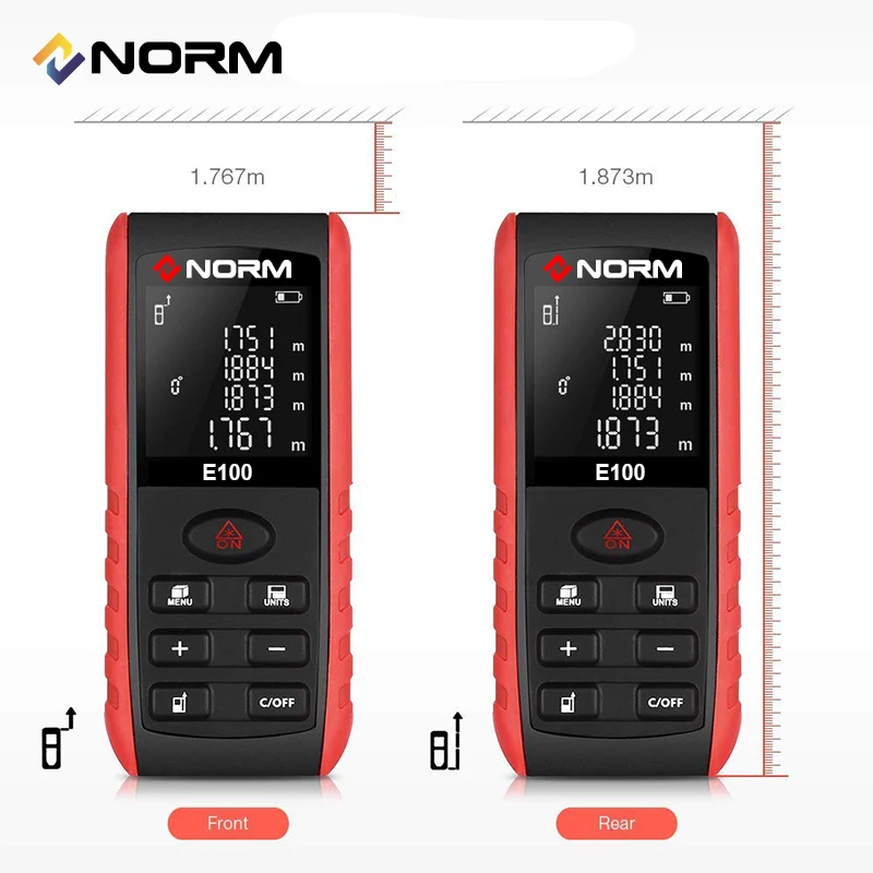 Дальномер лазерный NORM E 40/60/80/100 м|laser distance meter 40m|laser meterdistance |