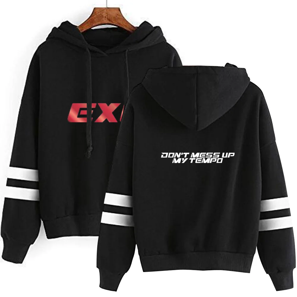 EXO толстовка с капюшоном эксклюзивные корейские толстовки с длинными рукавами женская модная повседневная зимняя теплая Кепка, толстовка S-2XL