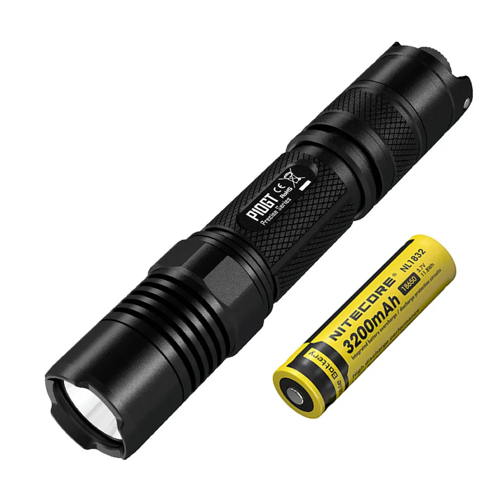 NITECORE P10GT ручной фонарь CREE XM-L2 T6 Светодиодный max 900 люмен луч расстоянии 286 метров уличный фонарик поиск спасательный маяк - Испускаемый цвет: P10GT NL1832