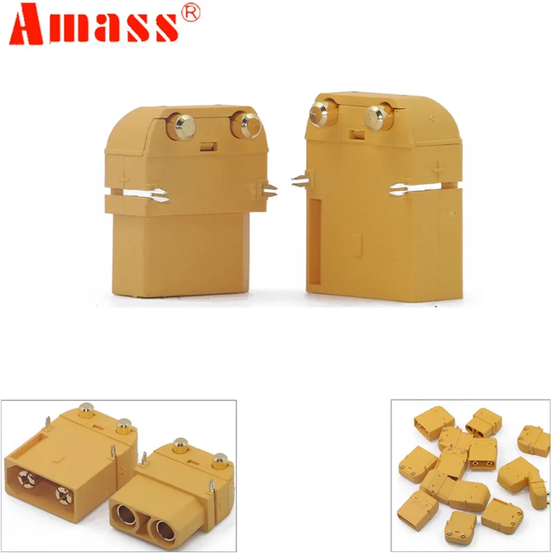 Amass XT90PW разъем горизонтальный разъем 4,5 мм позолоченный разъем типа банан для модели RC