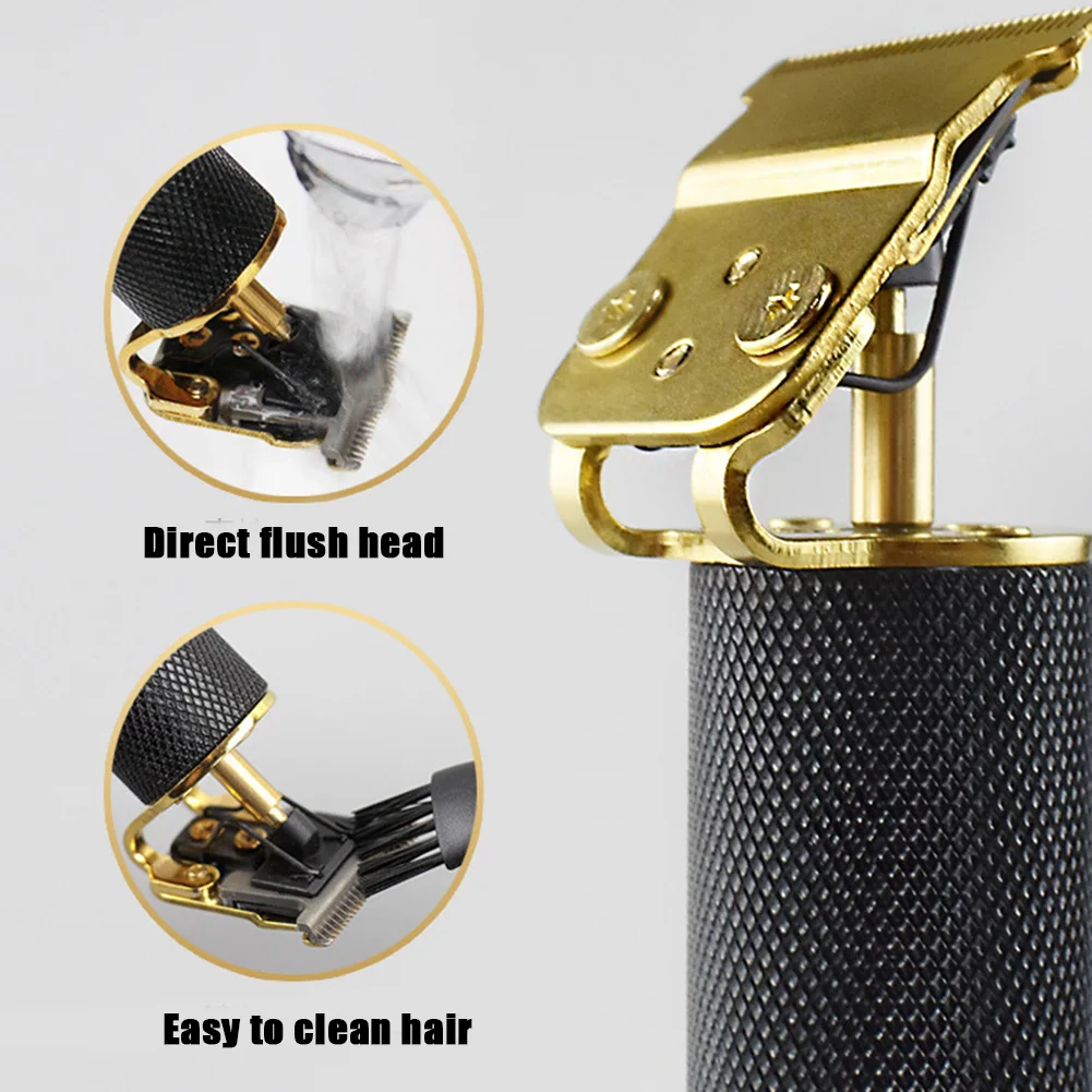 

Electric Pro Clippers Barbershop Accessories Waterproof Rechargeable Cordless Close Cutting Trimmer Hair Clippers KG66