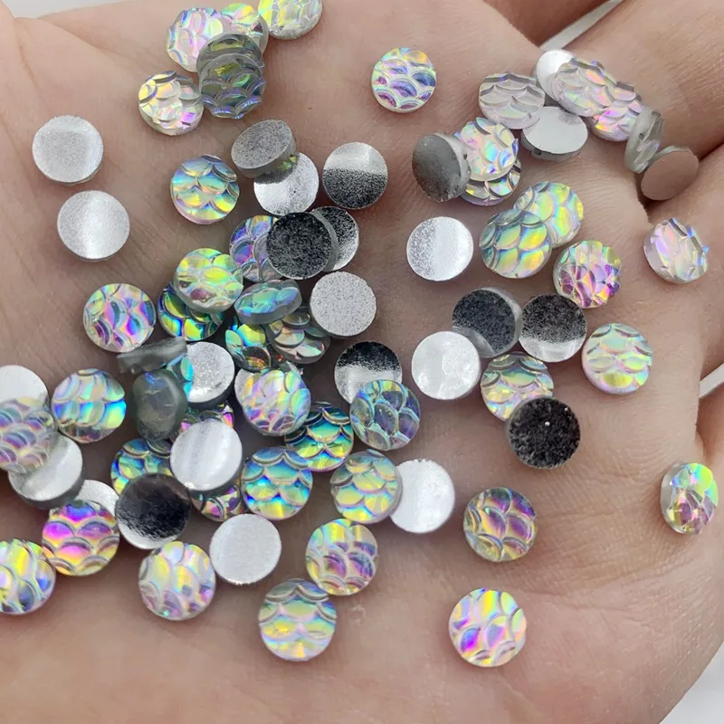 160 шт. белые цветные круглые полимерные рыболовные Весы с плоским основанием