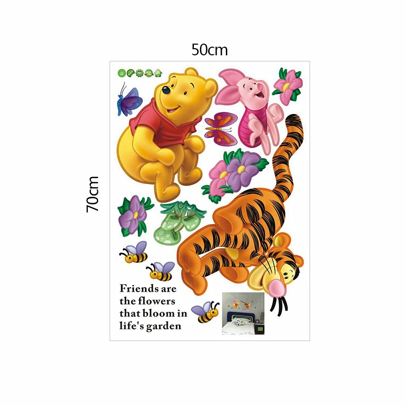 

Winnie The Pooh Wall Sticker Decal For Kids Room Home Decoration Diy Cartoon Bear Tiger Pig Animal Mural Art Anime Movie Poster