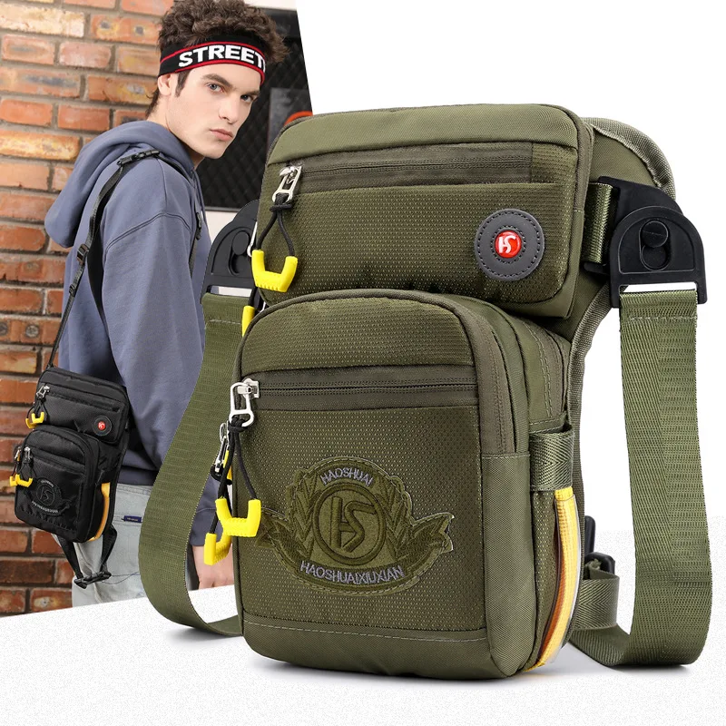 

Multifunctional Outdoor Tactical Leg Bag Men's Personal Anti-theft Waist Bag Waterproof Nylon Cloth Chest Bag Messenger Bag