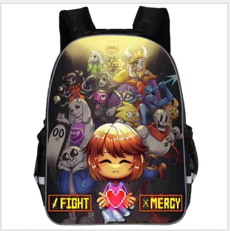 Рюкзак для мальчиков Undertale школьные ранцы с мультипликационным рисунком модные
