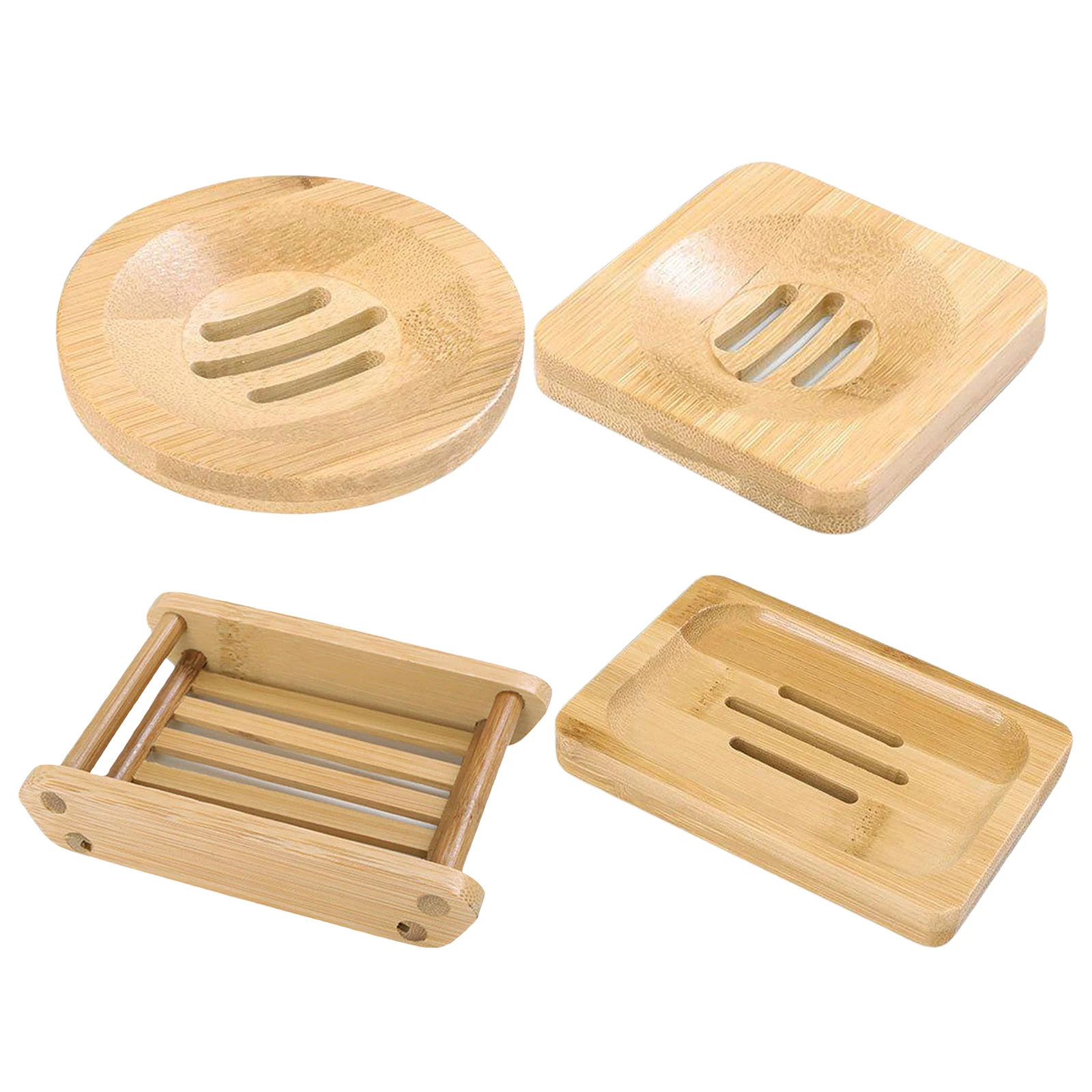 

Деревянный натуральный бамбук мыло поднос для посуды держатель для хранения мыло стеллаж для выставки товаров плиты контейнер Ванная комн...