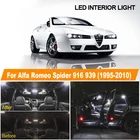 Лампы головного света для салона автомобиля, купольная карта багажника, комплект для чтения потолосветильник льника для Alfa Romeo Spider 916 939 1995-2010