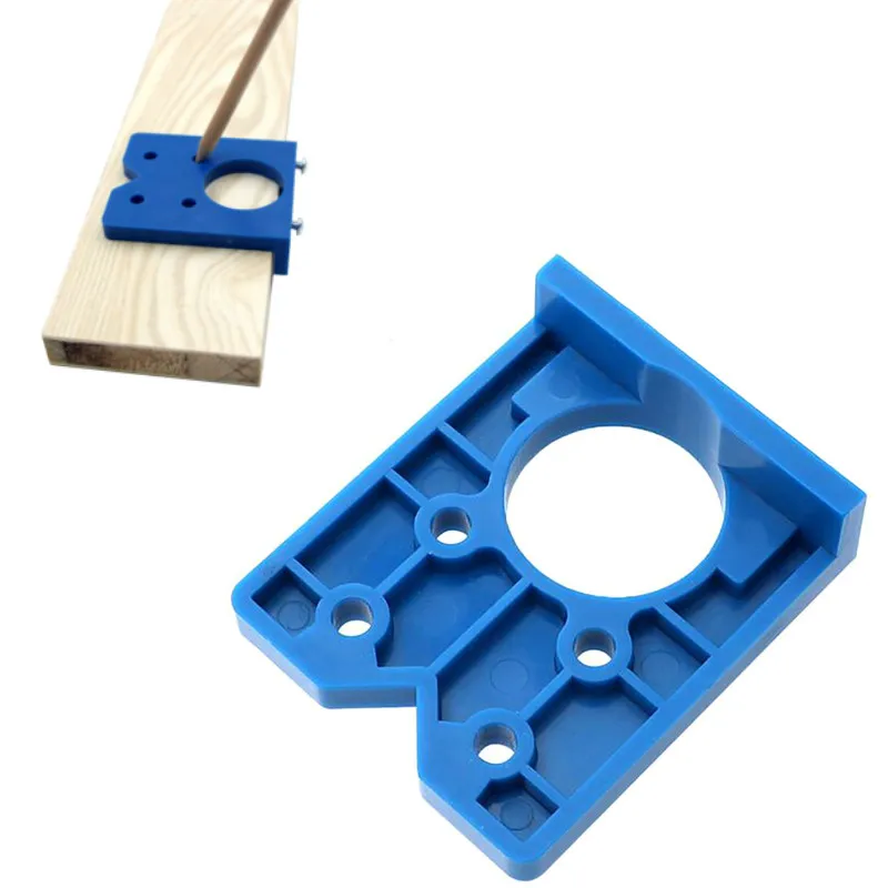 

DIY Hinge Hole Drilling Guide Locator Hinge Drilling Jig Concealed Guide Woodworking Hole Opener Door Cabinet Accessories