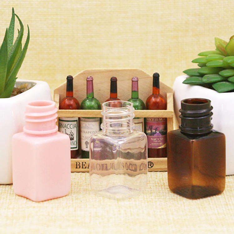 10 мл маленькая пустая квадратная косметическая бутылка для многоразового