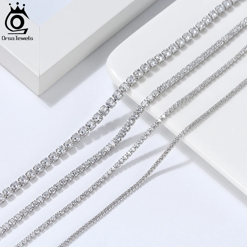 ORSA JEWELS твердая цепочка из стерлингового серебра 925 пробы для женщин и мужчин