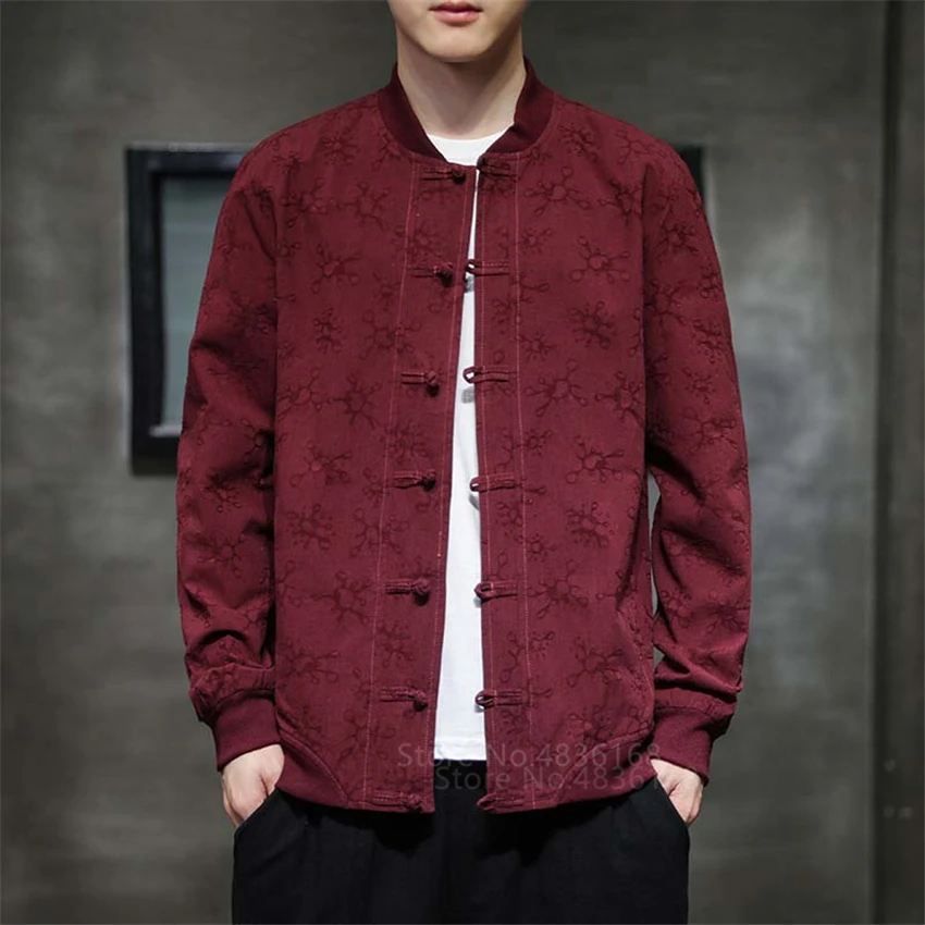 

Chinese Fashion Style Tang Suit Kung Fu Chinoiserie Wu Tang Cheongsam Top Ancient Jacket Hanfu Men Dragon Shirt Cotton Linen