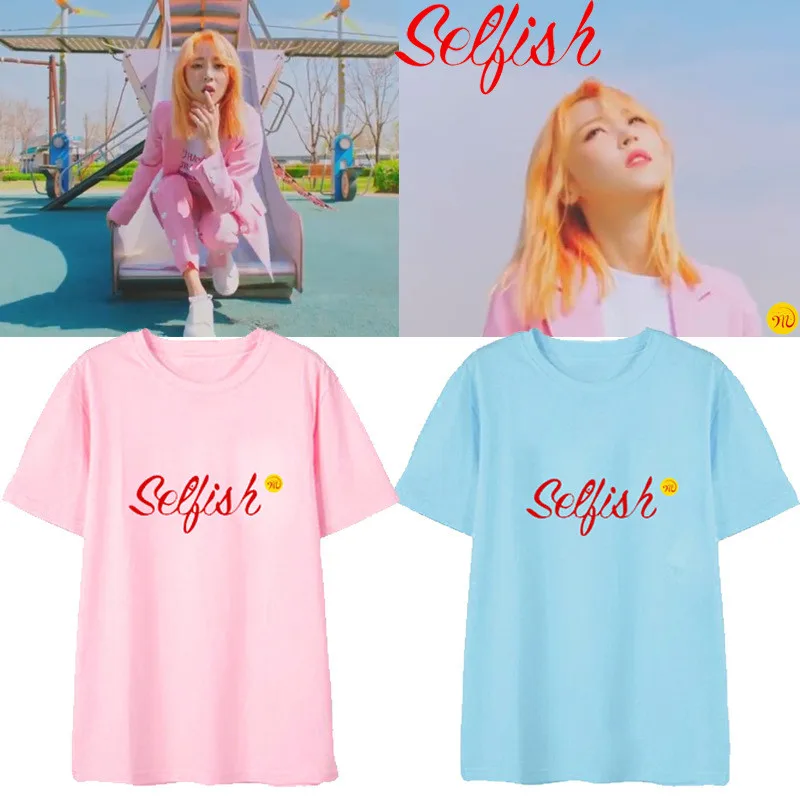 Kpop MAMAMOO MoonByu эгоистичный альбом рубашки Уличная Повседневная Свободная футболка