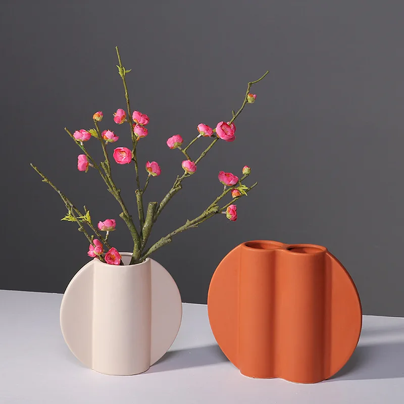 

Flower Vase Decoration Home Vases Ceramic Vase Flower Pot Decoration Nordic Style Flower Vases Living Room Decoration