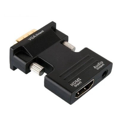 HDMI Женский VGA Мужской конвертер с аудио адаптером поддержка 1080P выходной сигнал