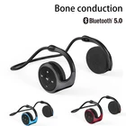 Беспроводные наушники с костной проводимостью, Bluetooth-совместимые наушники 5,0, удобная водонепроницаемая Спортивная гарнитура с микрофоном