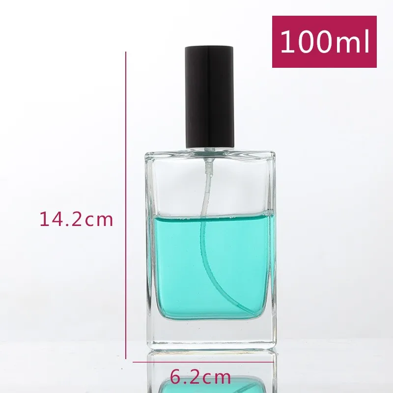 

Glass Perfume Sprayer 15/30/50/100Ml Empty Atomizer Clear Glass Liquid Refillable Bottles