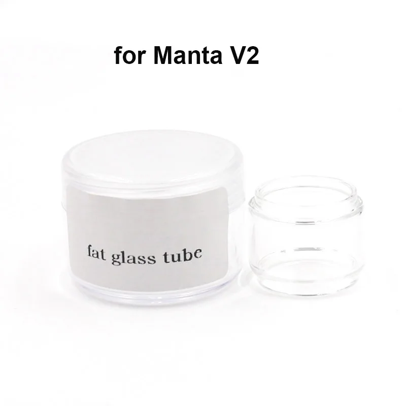 2 шт. заменяемое пирексное стекло трубка Расширенная емкость Подходит для Manta