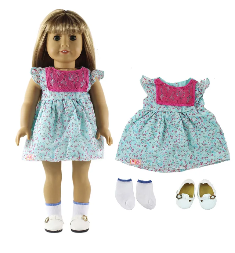 1 комплект красивое платье принцессы Одежда для кукол 18 дюймов A9|doll clothes|outfit dollclothes