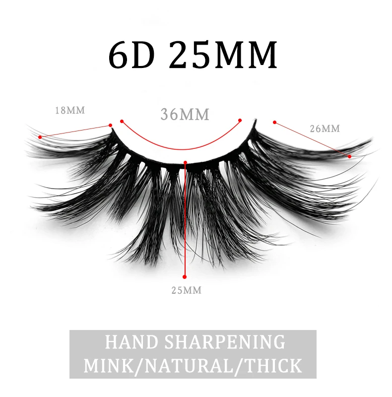3D Faux Mink 25 мм ресницы оптом 10 пар/упак. драматические полные полосы натуральные