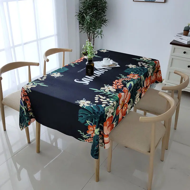 

Plaid Decorative Tablecloth Waterproof Oilproof Thick Rectangular Wedding Dining Table Cover Tea Cloth