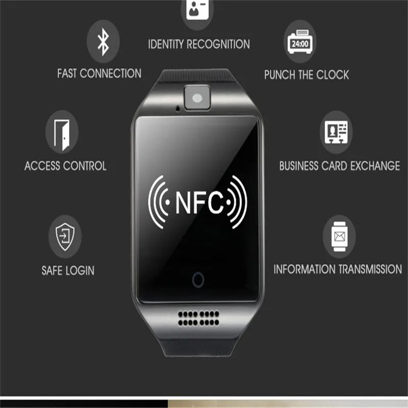 FXM спортивные цифровые часы Bluetooth Смарт Q18 с камерой Facebook Whatsapp Twitter синхронизация