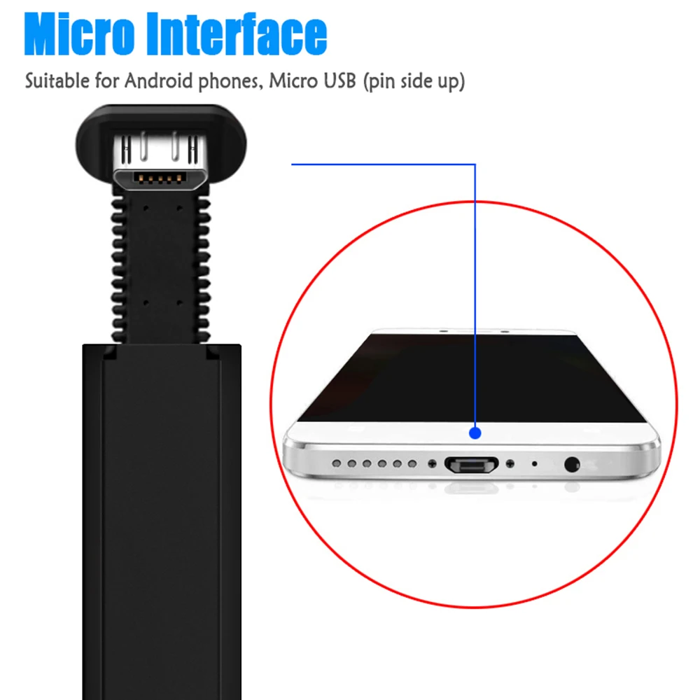 Android 1 2.4A Fast Charging Type C USB Cable 180 Degree Game Cord for Samsung S10 S9 S8 Mobile Phone Pubg Gaming Wire for Xiaomi Huawei - Цвет: Android 1
