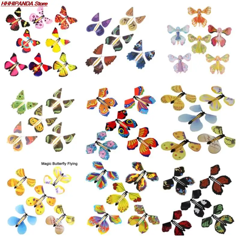 Волшебная бабочка летающая карта игрушка с пустыми руками Бабочка свадебный