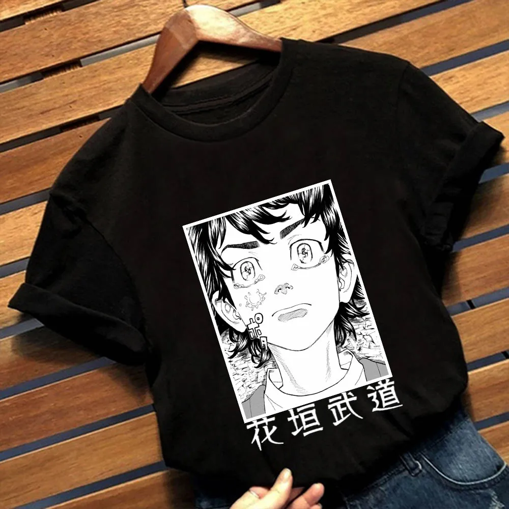 

Токио Мстители принт Забавные топы Harajuku Свободные Готический Для женщин/Мужская футболка