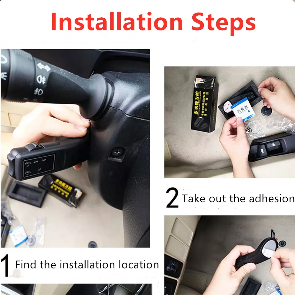 Универсальный Автомобильный руль управления ler 5Key музыка беспроводной DVD GPS