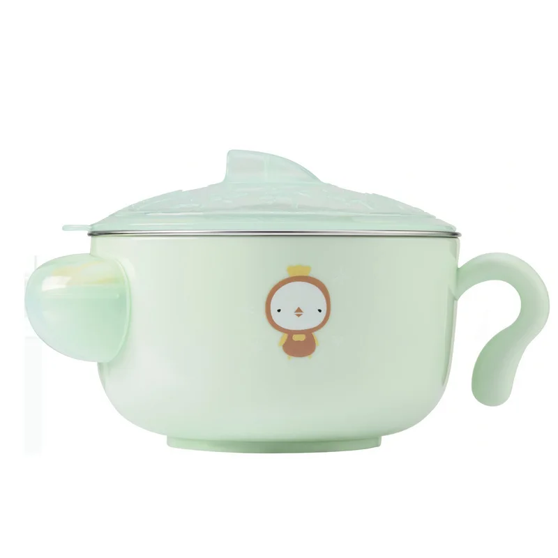 

Children's Tableware Set of Maternal-baby Products 316 Stainless Steel Water-injected Baby Bowl Suction Cup Auxiliary Food Bowl