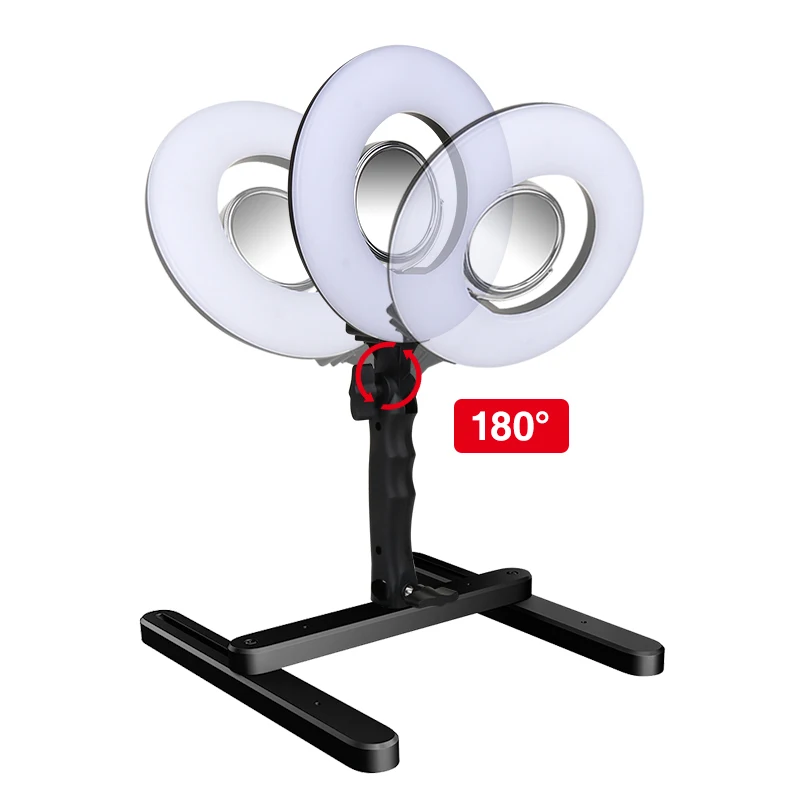 8 дюймовая настольная кольцевая лампа 5500K бесступенчатый светодиодный