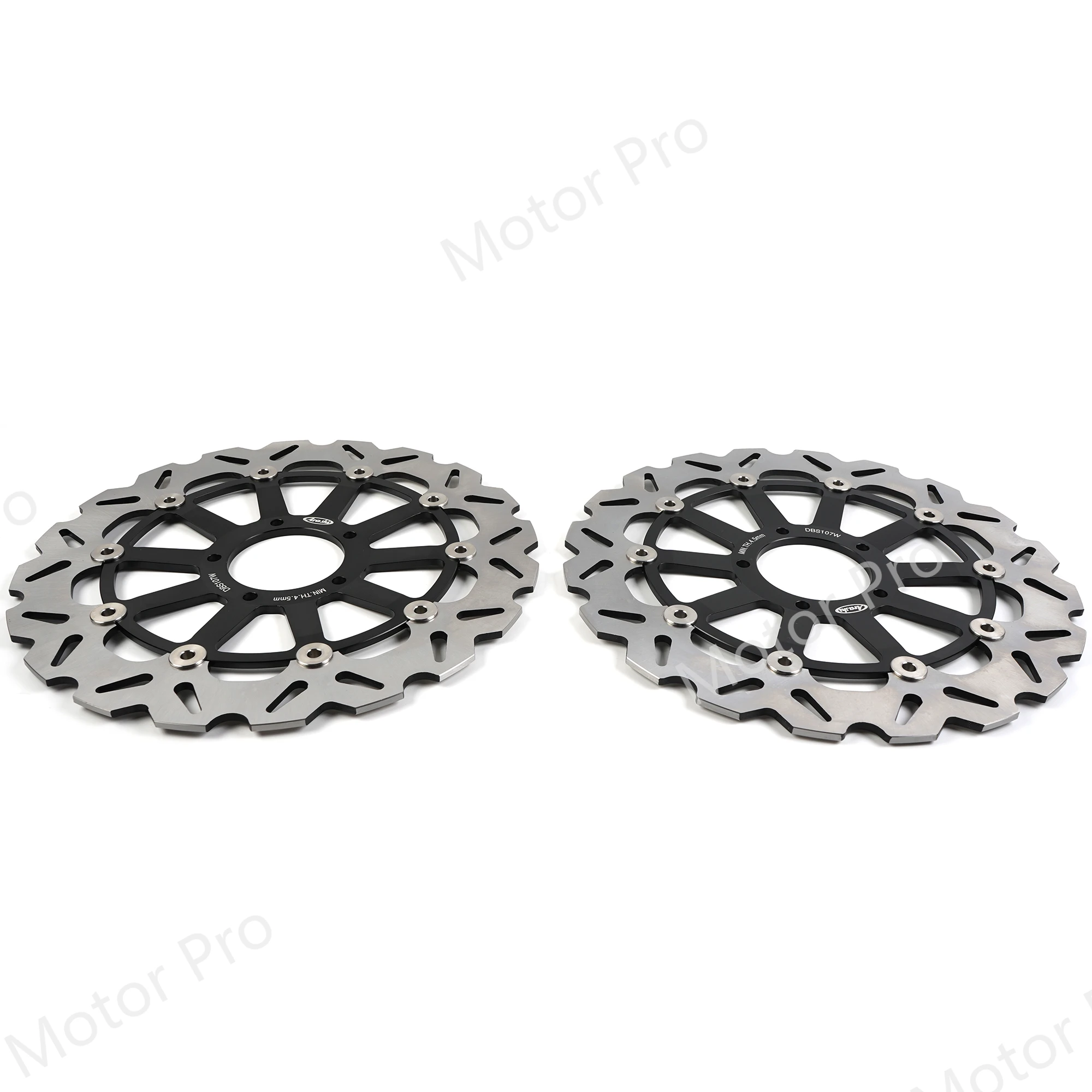 Плавающий диск с ЧПУ 2 шт. для Ducati MONSTER STRIPE / DARK ABS 821 2015 2016 2017 HYPERSTRADA