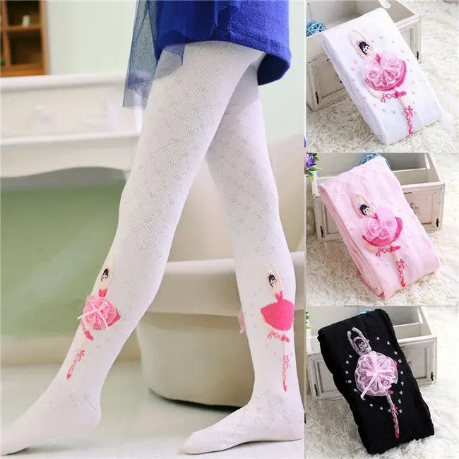 

Lovely Infant Baby Kids Girl Flower Warm Knitted Pantyhose Slim Tights Stockings Pants Hosiery Pantyhose USA