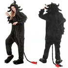 Аниме Как приручить дракона фланелевая мультяшная Пижама с животными для взрослых и детей осень-зима утепленная домашняя одежда