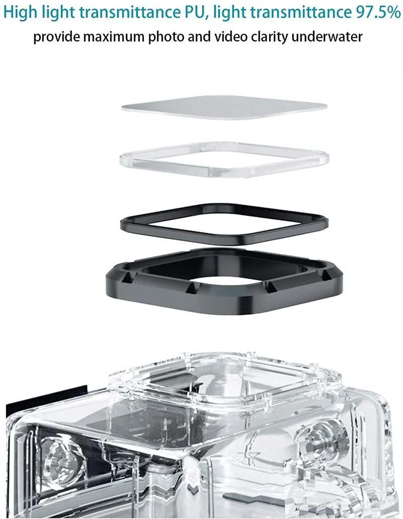 

Waterproof Case for Gopro 9 Accessories Underwater Diving 50M Protective Housing Shell for Go Pro Hero9 Action Camera