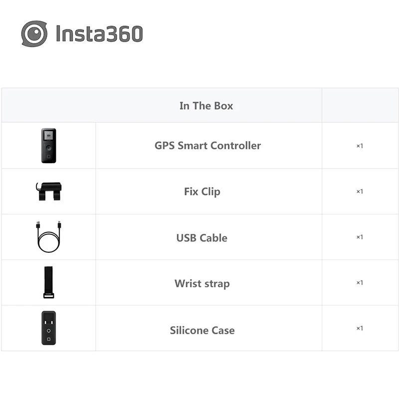 Insta360 ONE R/X Bullet Time / GPS Smart Remote /Invisible Selfie Stick For Insta 360 Twin /1-INCH Edition Accessory