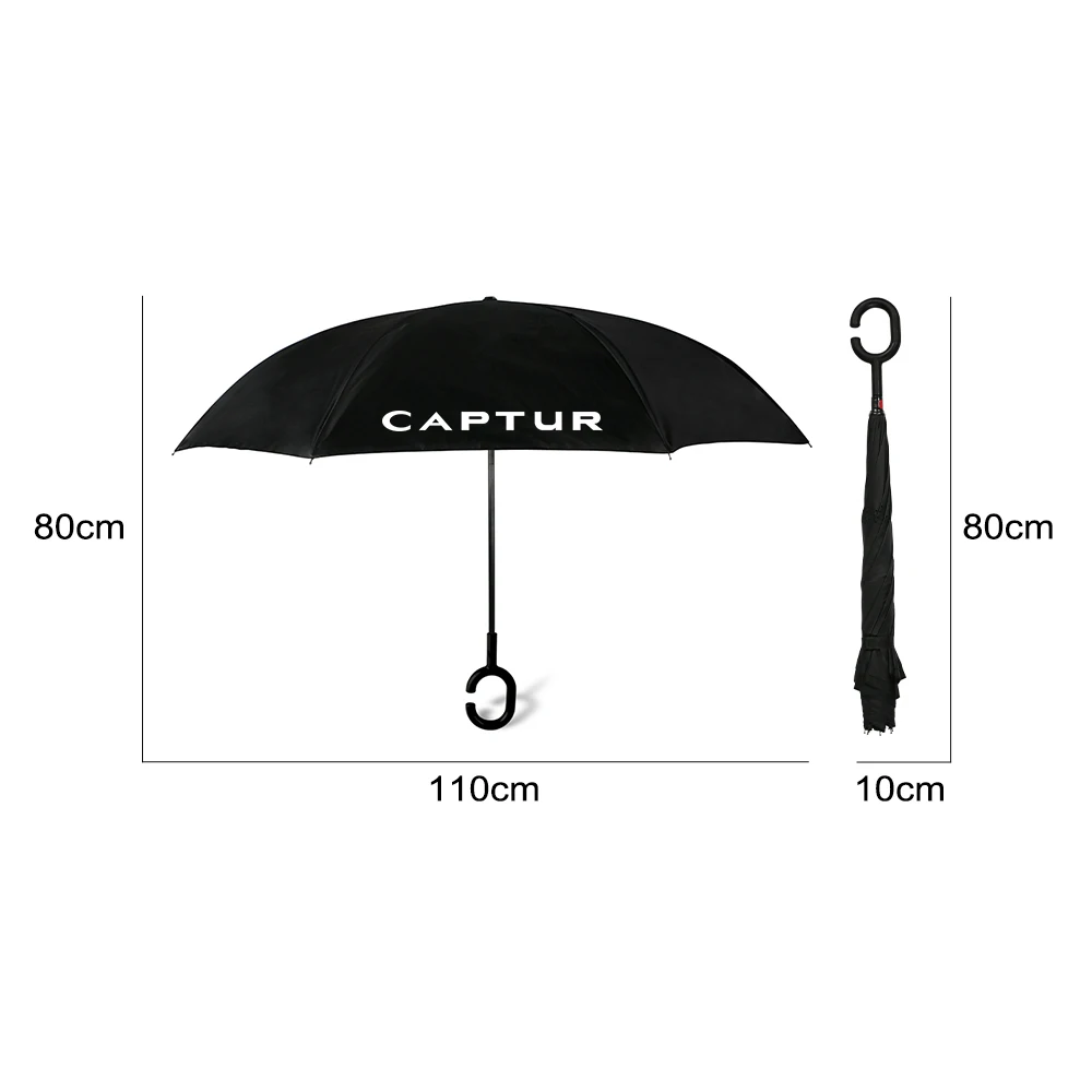 

Inverted Reverse C Shaped Rainy Umbrella For Renault Megane Captur Clio Fluence Kadjar Koleos Laguna Scenic ZOE Car Accessories