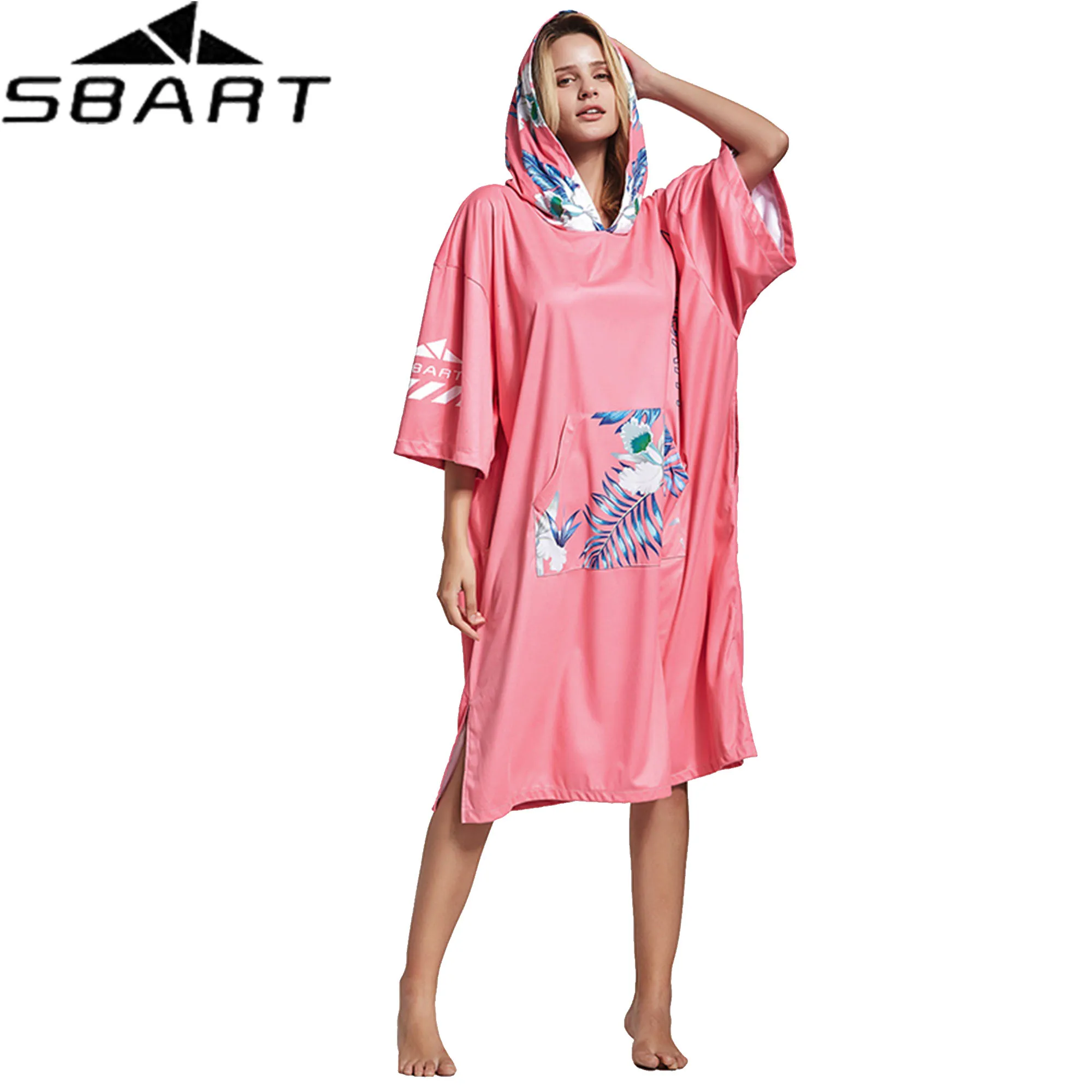 Профессиональный Для женщин пляжный солнцезащитный плавательный плащ накидка с