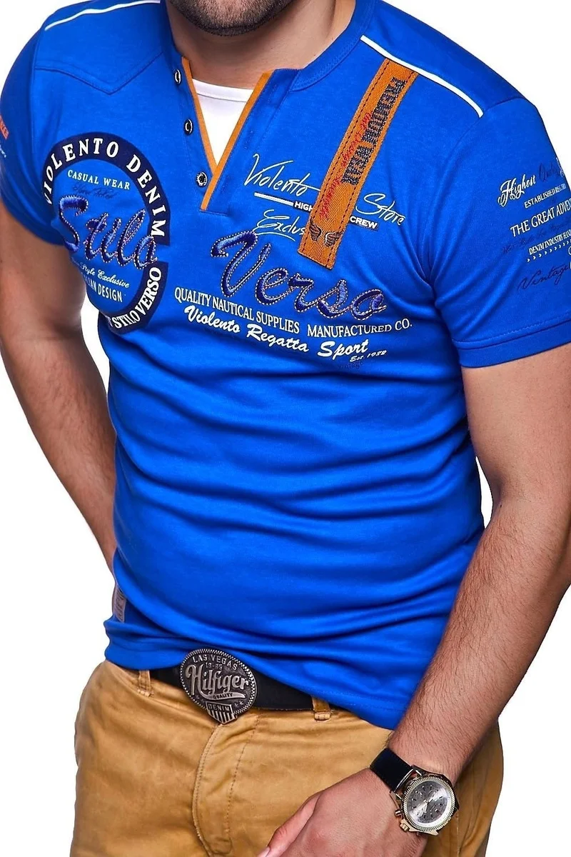 ZOGAA хит 2019 Мужская рубашка поло Повседневная с коротким рукавом модная принтом