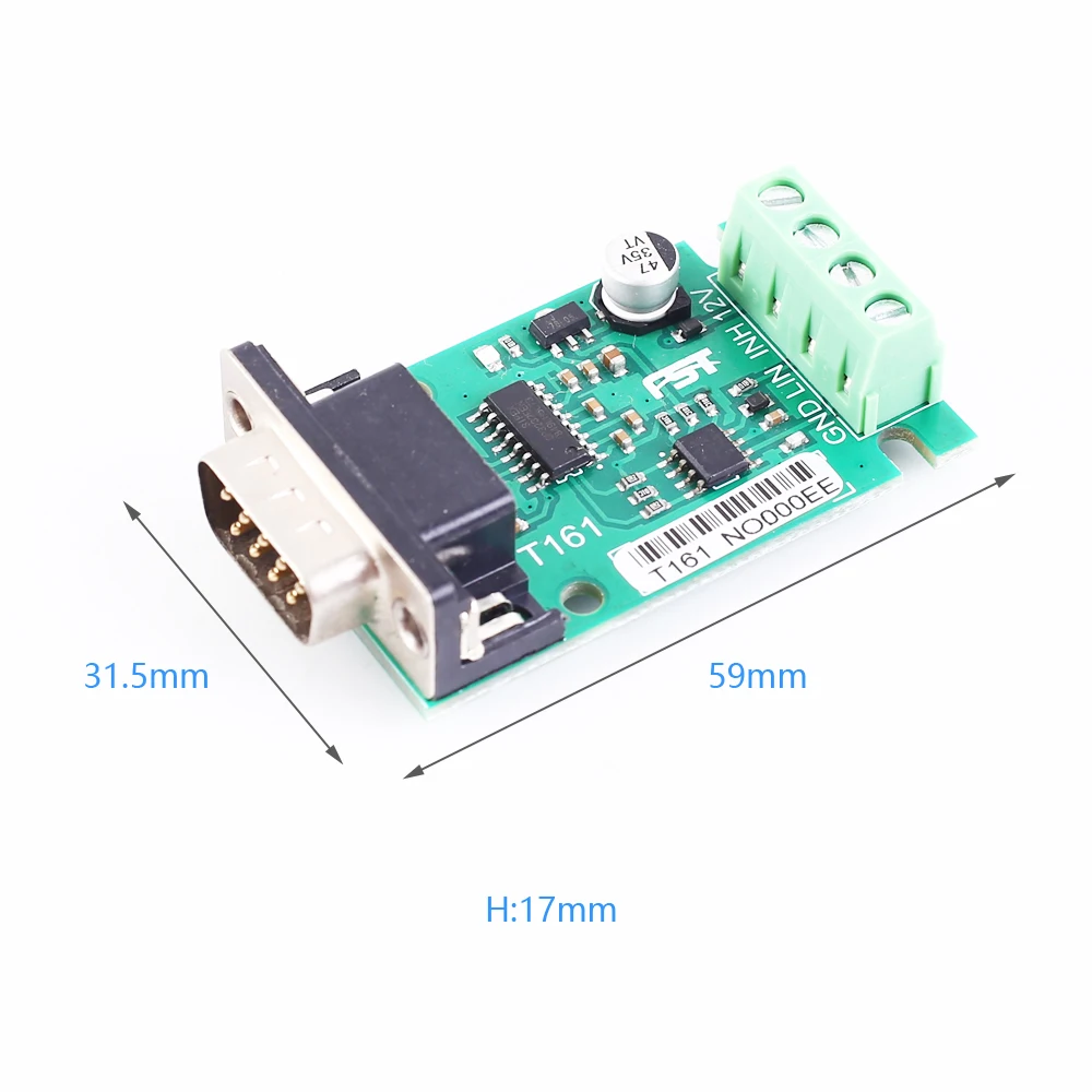 Преобразователь RS485 в UART DB9 папа-разъем анализатор данных TJA1020 K_LINE модуль шины
