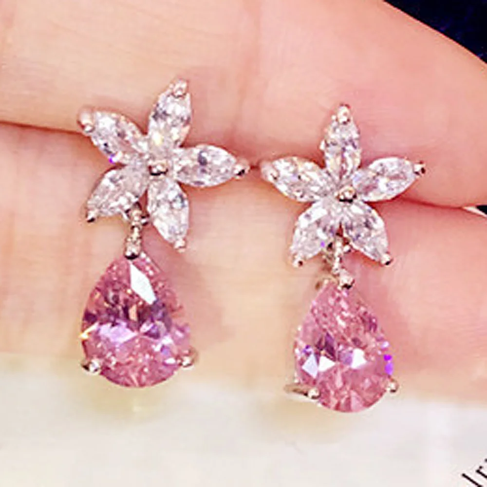 Ювелирные изделия YaYI Мода Принцесса Цвет Фул цирконами серебряные длинные