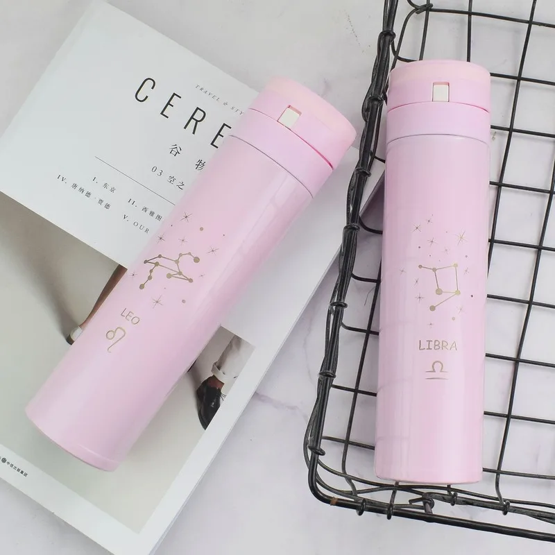 Новый термос с двенадцатью созвездиями креативная бутылка для воды из