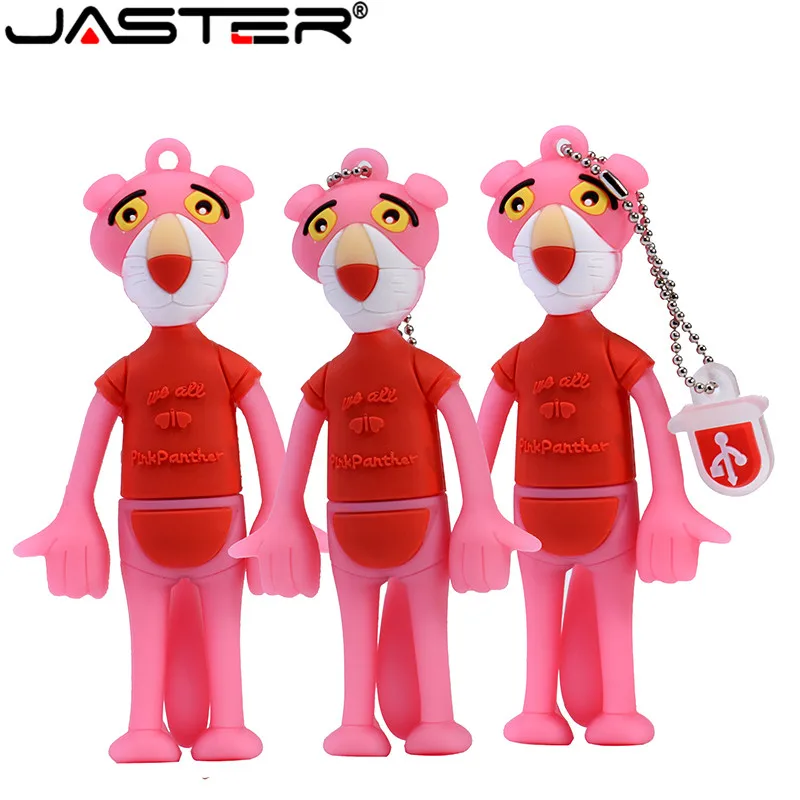 

JASTER Pen drive USB 2.0 4GB 8GB 16GB 32GB 64GB usb Cute Humanoid Leopard USB Flash Drive USB Flash Memory stick pendrive