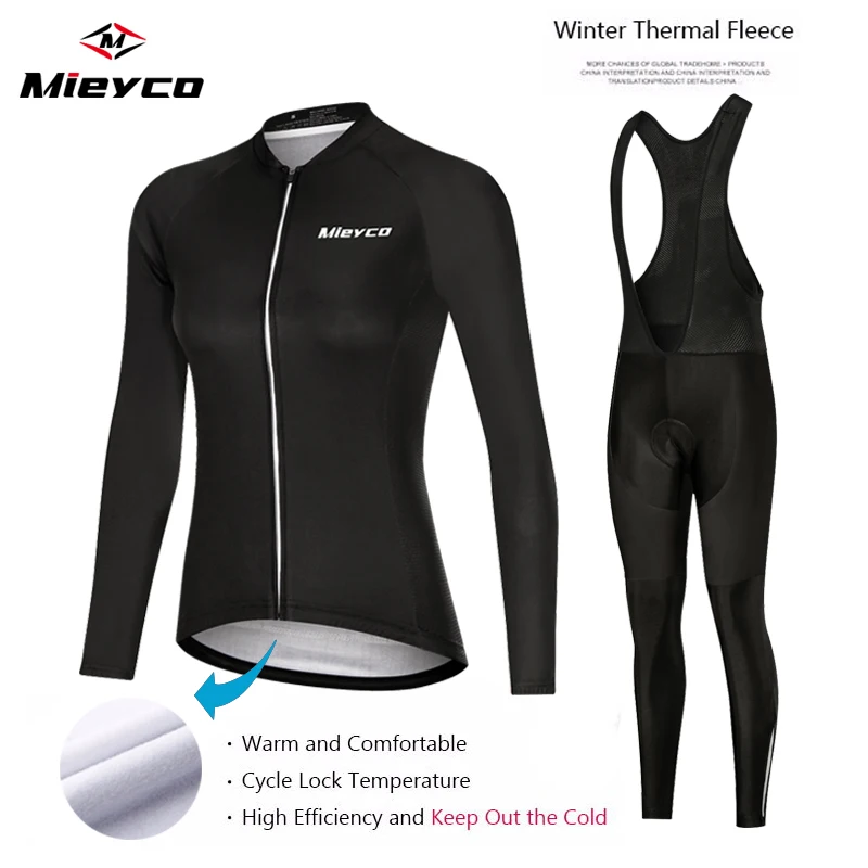 

Winter Thermal Fleece Cycling Jerseys Mujer Set With Zipper Pocket Roupas Femininas Bicicleta Clothes Maillot Ciclismo Hombre