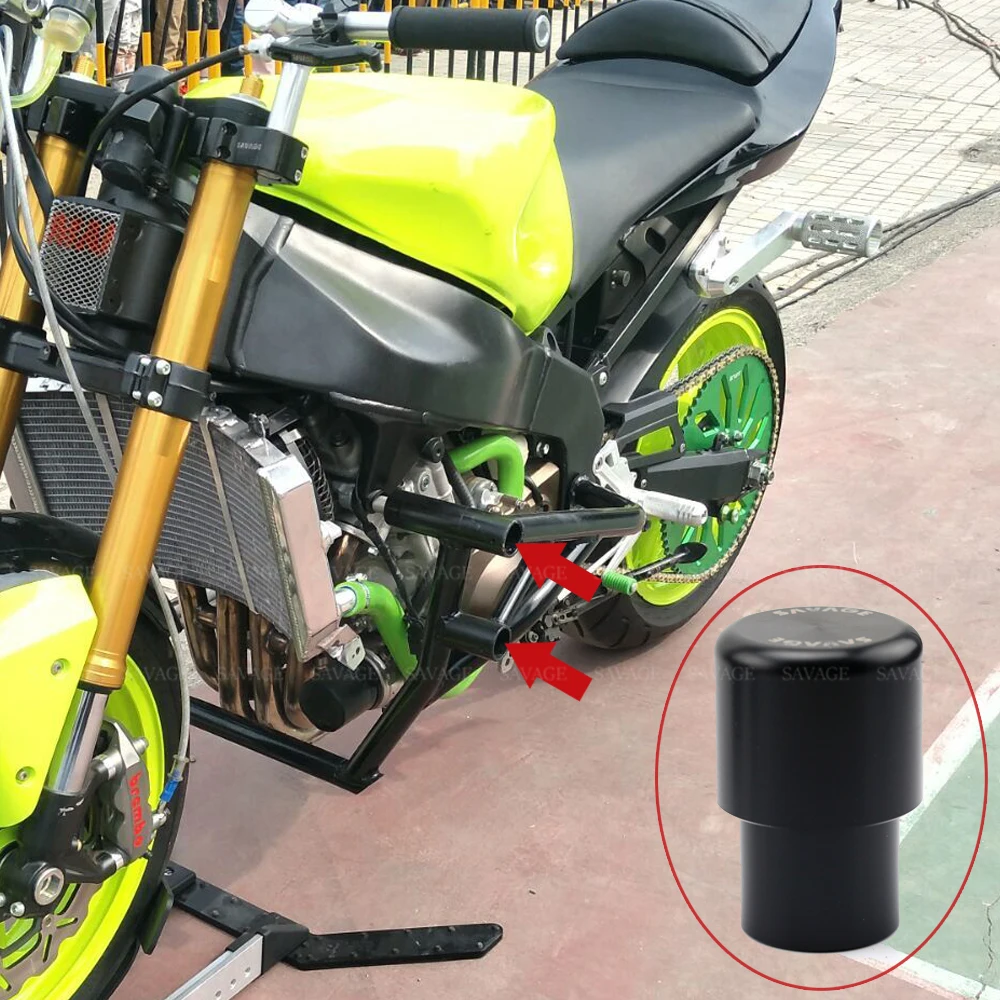 

4pcs Motorcycle Performance Stunt Crash Bar Engine Frame Crash Sliders Fairing Protector Black Motorbike Accessories